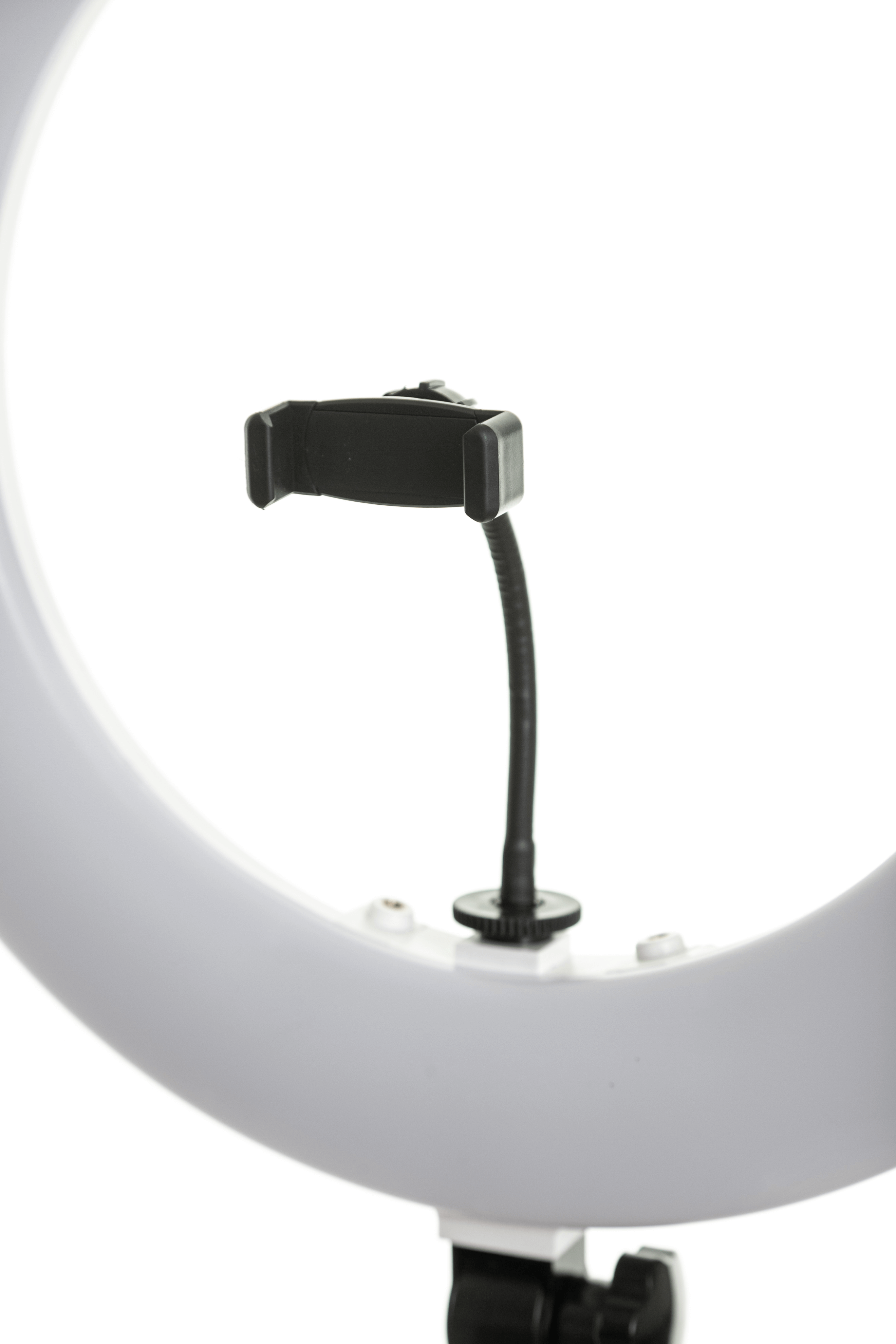 Крепление для телефона на кольцевую лампу